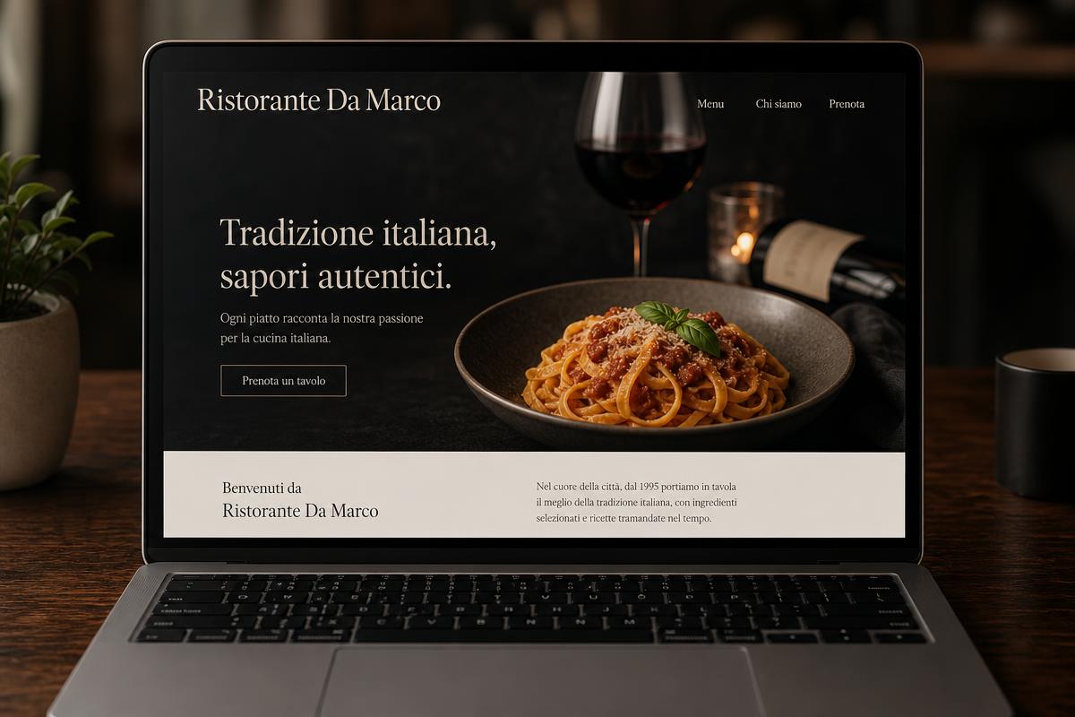 Anteprima del sito Ristorante Da Marco — settore Ristorazione